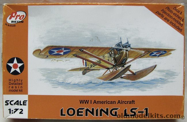 Pro Resin 1/72 Loening LS-1 - American WWI Aircraft, R72-003 plastic model kit